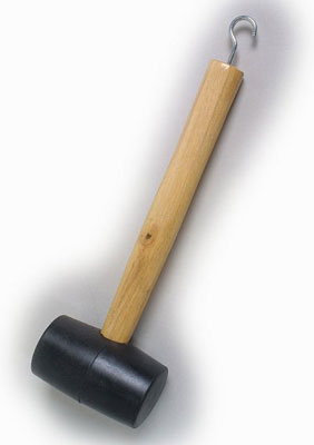 Gummiholzhammer mit Haken