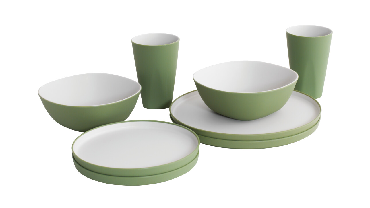 Gala 2P Dinner Set shadow green