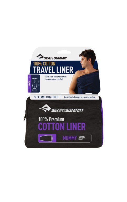 Innenschlafsack Cotton Travel Liner Mummy tapered