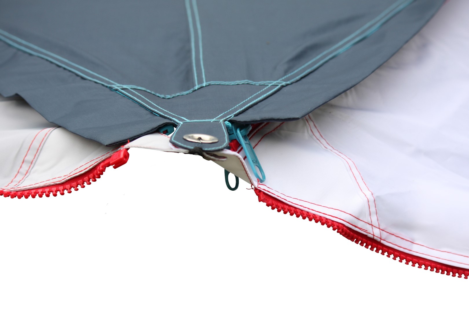 Verbindbares Sonnensegel Zip-Protect Canvas - türkis